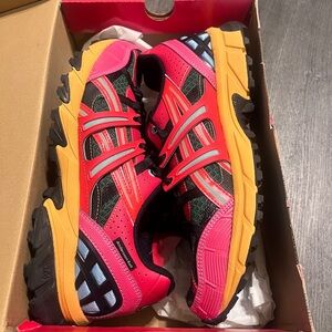 Asics Bright Rose and Evergreen Sneakers